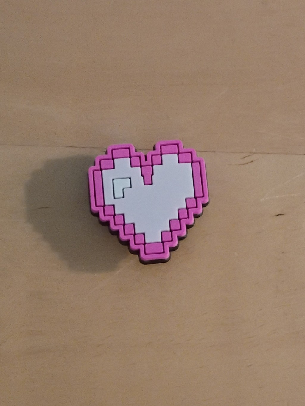 10 For $10 Jibbitz Croc Charms - Pink Patterned Heart - New Shoe Charms